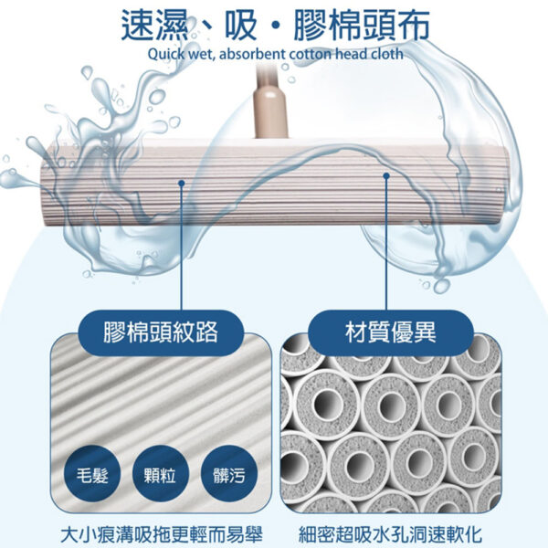 吸刮拖輕鬆吸附髒污/灰塵/毛髮：圖片 7